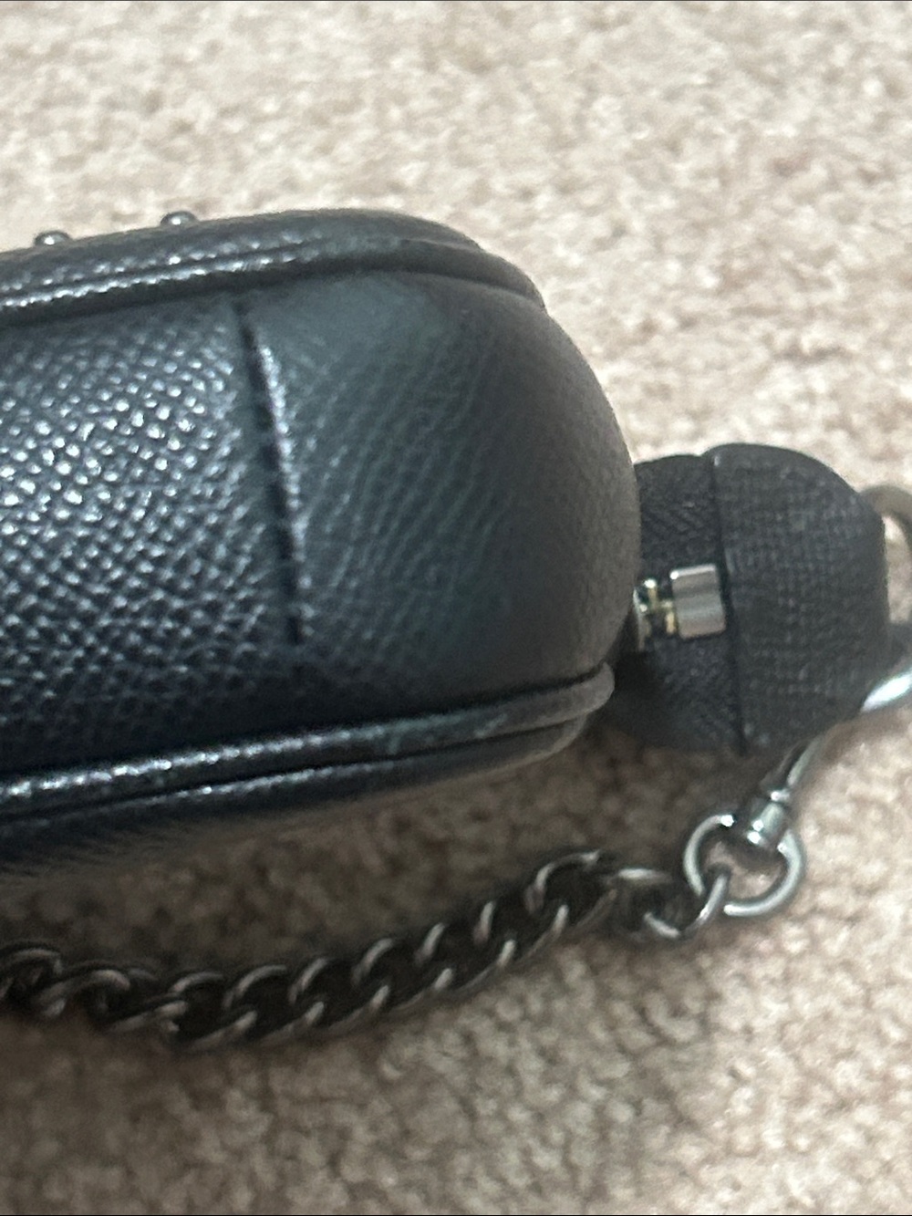 Coach Black Mini/Micro Studded Leather Wristlet - Picture 6 of 9